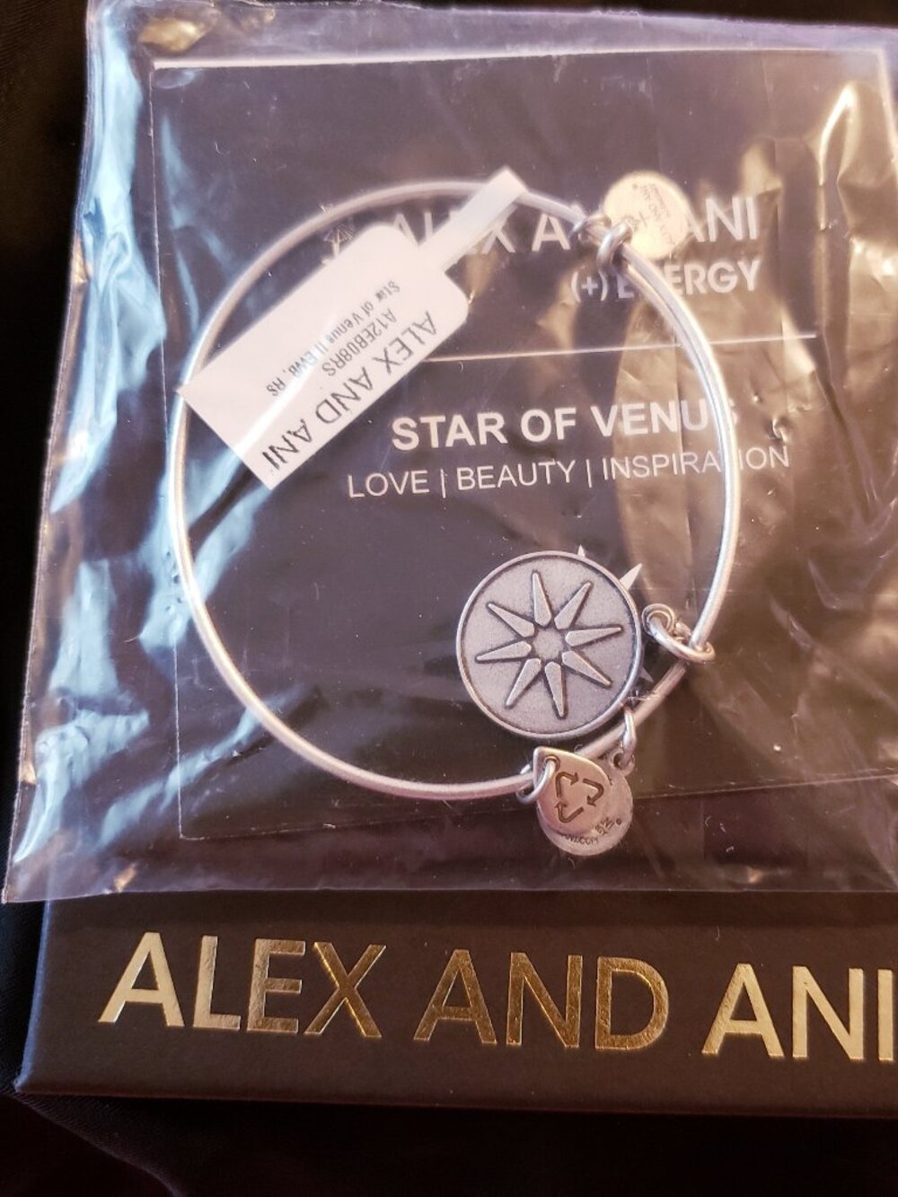 New Alex and Ani Star Of Venus Bangle W/ Bag 525